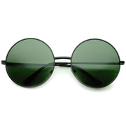 zeroUV Oversize Vintage Inspired Metal Round Circle Sunglasses 8370 Sunglasses