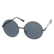 zeroUV Oversize Vintage Inspired Metal Round Circle Sunglasses 8370 Sunglasses