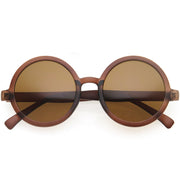 zeroUV 1980's Retro Round Sunglasses Fashion Sunglasses 8754 Sunglasses