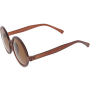 zeroUV 1980's Retro Round Sunglasses Fashion Sunglasses 8754 Sunglasses