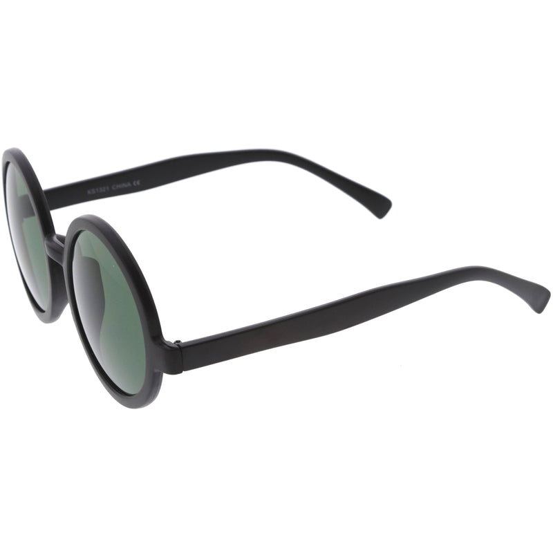 zeroUV 1980's Retro Round Sunglasses Fashion Sunglasses 8754 Sunglasses