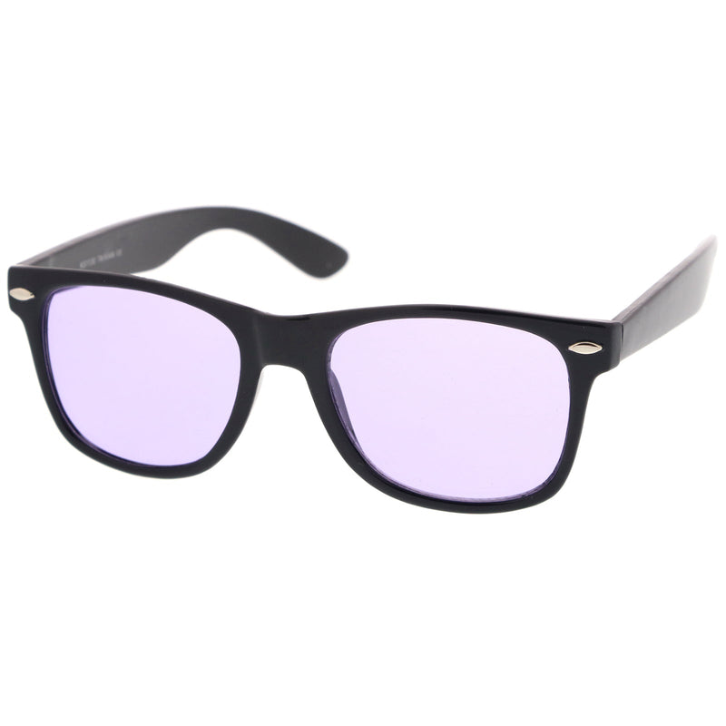 zeroUV Limited Edition Color Tinted Lens Horned Rim Sunglasses 8803 Sunglasses