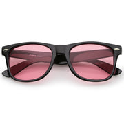 zeroUV Limited Edition Color Tinted Lens Horned Rim Sunglasses 8803 Sunglasses