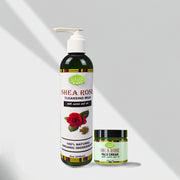 Lulu’s Holistics Cleanse & Hydrate Skin Duo – Rose Cleansing Milk & Face Cream Facial Cleanser Light Gray