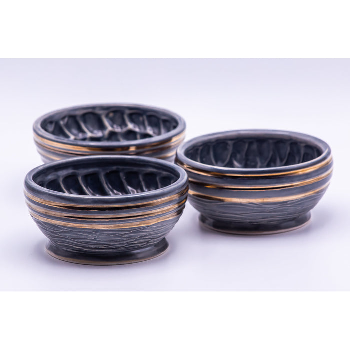 Rodak Ceramics - Black Pearl Shave Bowl