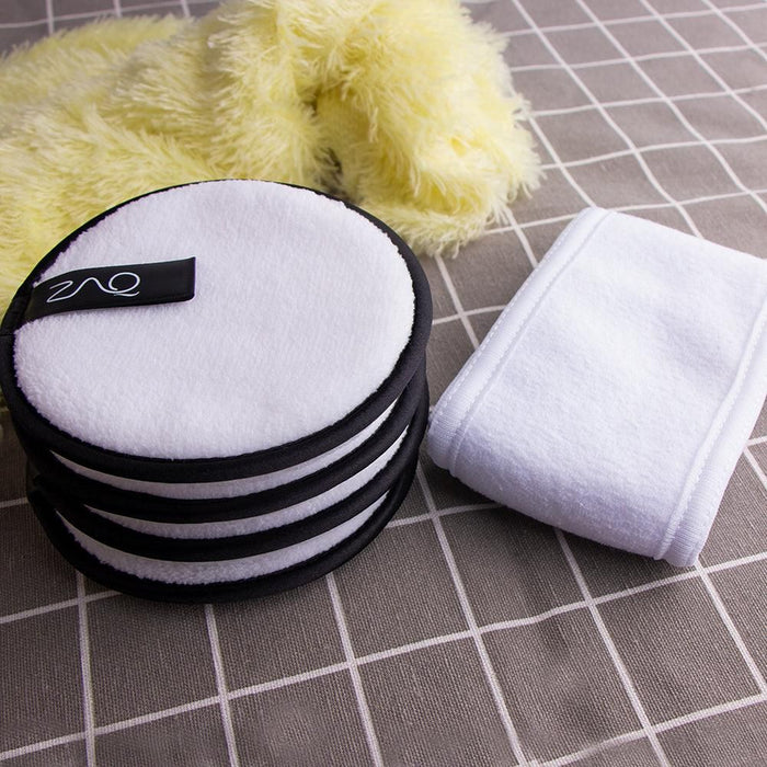 ZAQ Skin & Body - ZAQ Skin & Body -  Reusable Makeup Remover Pads 4pack with Spa facial Headband