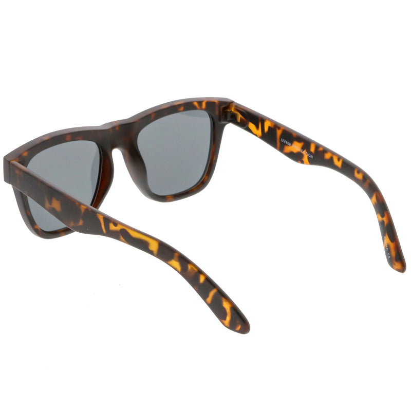 zeroUV Classic Thick Arms Flat Lens Square Horn Rimmed Sunglasses C286 Sunglasses