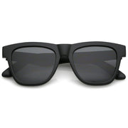 zeroUV Classic Thick Arms Flat Lens Square Horn Rimmed Sunglasses C286 Sunglasses