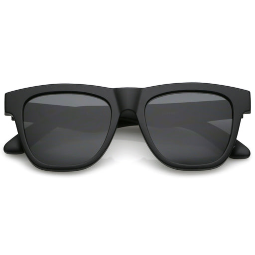 zeroUV Classic Thick Arms Flat Lens Square Horn Rimmed Sunglasses C286 Sunglasses