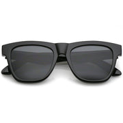 zeroUV Classic Thick Arms Flat Lens Square Horn Rimmed Sunglasses C286 Sunglasses