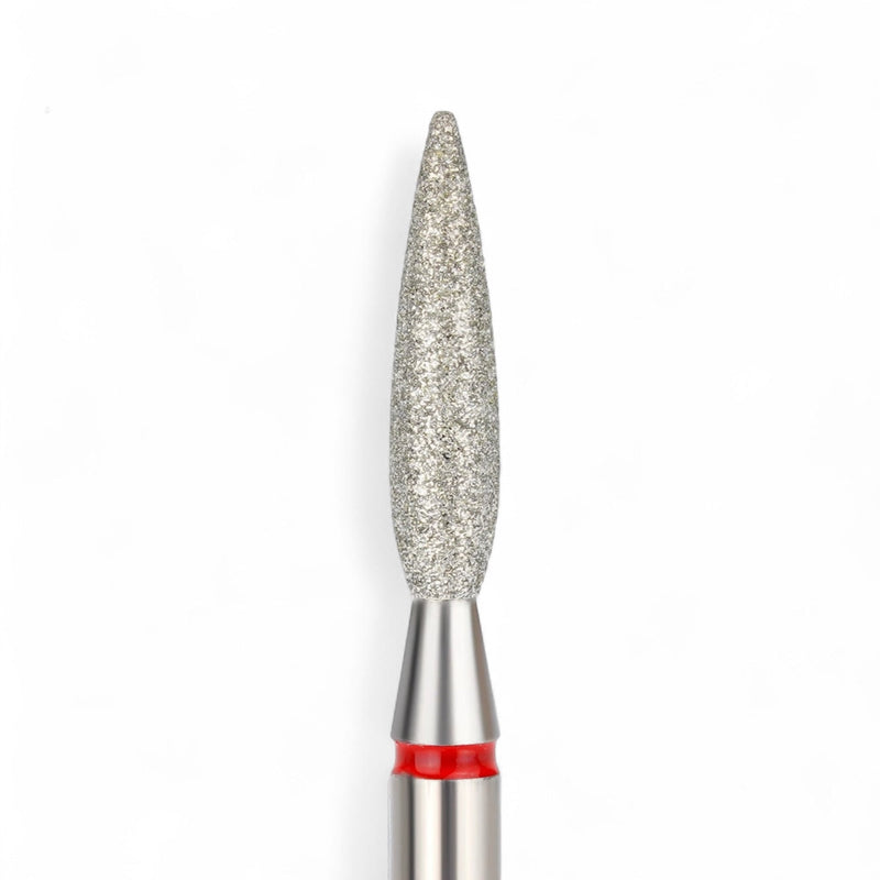 nbmsupply Elite Embrace Professional 2.3*10 mm Flame Nail Drill Bit Red