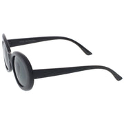 zeroUV Retro 1990's Fashion Oval Clout Goggle Sunglasses 51mm C381 Sunglasses