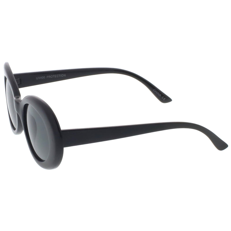 zeroUV Retro 1990's Fashion Oval Clout Goggle Sunglasses 51mm C381 Sunglasses