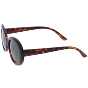 zeroUV Retro 1990's Fashion Oval Clout Goggle Sunglasses 51mm C381 Sunglasses