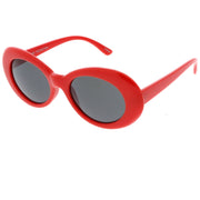 zeroUV Retro 1990's Fashion Oval Clout Goggle Sunglasses 51mm C381 Sunglasses