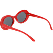 zeroUV Retro 1990's Fashion Oval Clout Goggle Sunglasses 51mm C381 Sunglasses