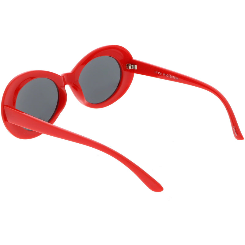 zeroUV Retro 1990's Fashion Oval Clout Goggle Sunglasses 51mm C381 Sunglasses