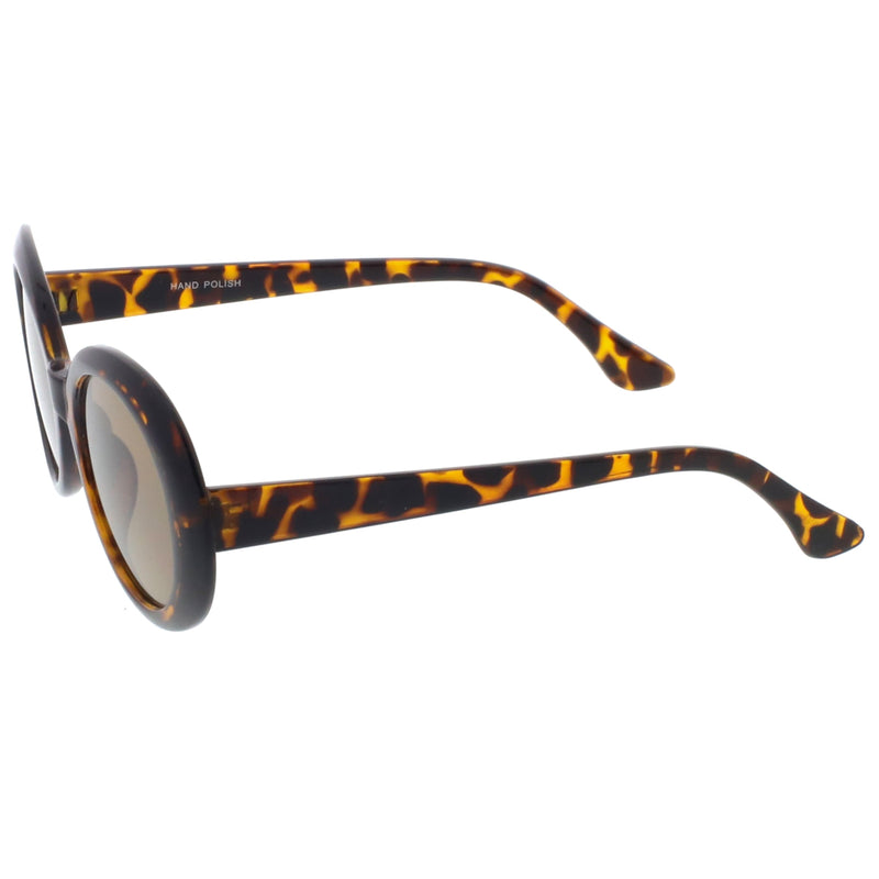 zeroUV Oversize Retro Tapered Arms Clout Goggle Oval Sunglasses 53mm C383 Sunglasses