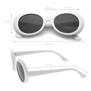 zeroUV Oversize Retro Tapered Arms Clout Goggle Oval Sunglasses 53mm C383 Sunglasses
