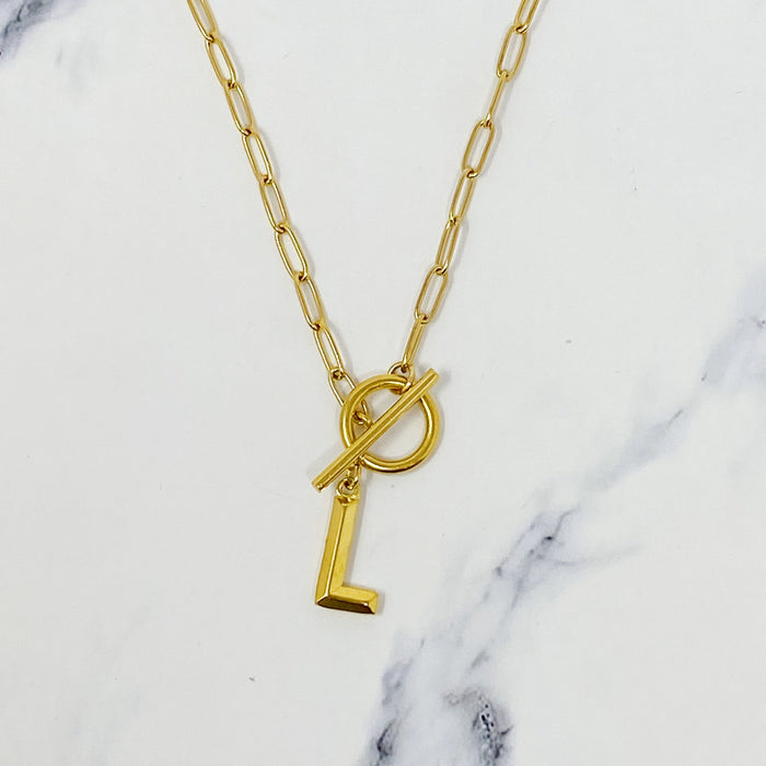 Modern Classic Initial Necklace