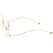 zeroUV Women's Vintage Oversize Butterfly Clear Lens Glasses C418 Glasses
