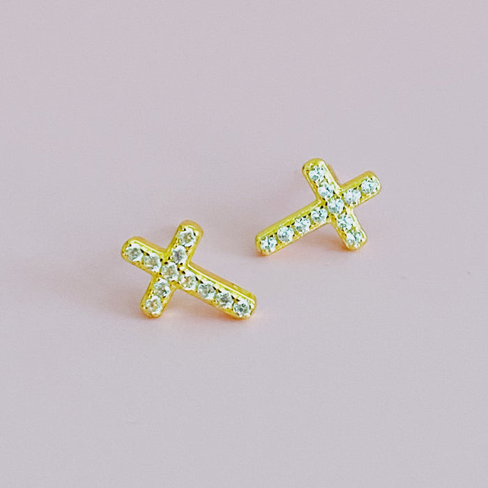 Mini Sparkle Mini Stud Sterling Silver Earrings