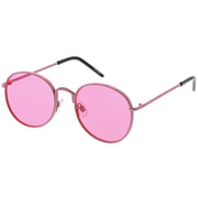 zeroUV Retro Fashion Round Color Tone Colors Flat Lens Sunglasses C437 Sunglasses