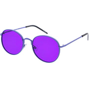 zeroUV Retro Fashion Round Color Tone Colors Flat Lens Sunglasses C437 Sunglasses