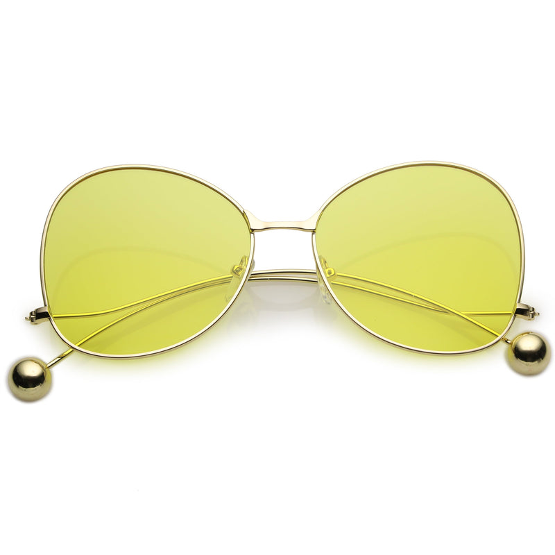 zeroUV Women's Retro Oversize Butterfly Shape Color Tone Lens Sunglasses C443 Sunglasses