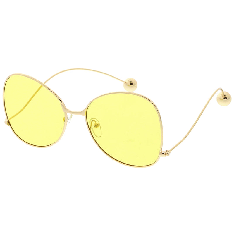 zeroUV Women's Retro Oversize Butterfly Shape Color Tone Lens Sunglasses C443 Sunglasses