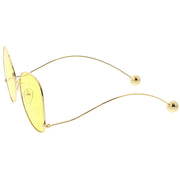 zeroUV Women's Retro Oversize Butterfly Shape Color Tone Lens Sunglasses C443 Sunglasses
