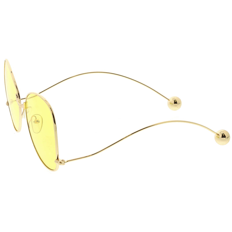 zeroUV Women's Retro Oversize Butterfly Shape Color Tone Lens Sunglasses C443 Sunglasses