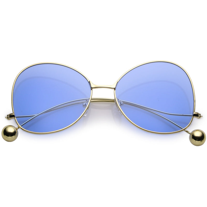 zeroUV Women's Retro Oversize Butterfly Shape Color Tone Lens Sunglasses C443 Sunglasses