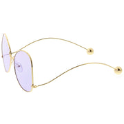 zeroUV Women's Retro Oversize Butterfly Shape Color Tone Lens Sunglasses C443 Sunglasses