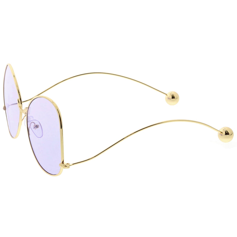 zeroUV Women's Retro Oversize Butterfly Shape Color Tone Lens Sunglasses C443 Sunglasses