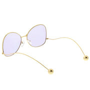 zeroUV Women's Retro Oversize Butterfly Shape Color Tone Lens Sunglasses C443 Sunglasses