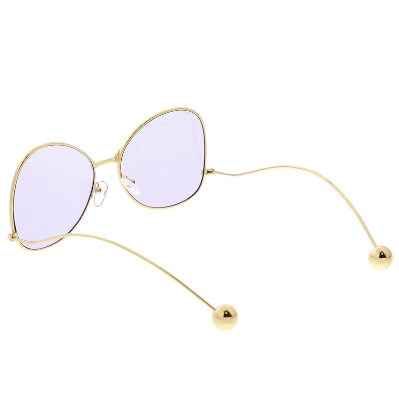 zeroUV Women's Retro Oversize Butterfly Shape Color Tone Lens Sunglasses C443 Sunglasses