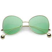 zeroUV Women's Retro Oversize Butterfly Shape Color Tone Lens Sunglasses C443 Sunglasses