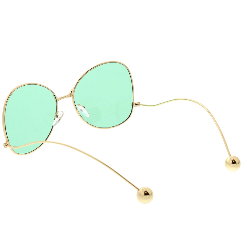 zeroUV Women's Retro Oversize Butterfly Shape Color Tone Lens Sunglasses C443 Sunglasses