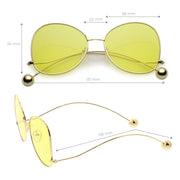 zeroUV Women's Retro Oversize Butterfly Shape Color Tone Lens Sunglasses C443 Sunglasses