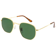 zeroUV Retro Modern Geometric Hexagon Frame Dapper Sunglasses C455 Sunglasses