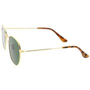 zeroUV Retro Modern Geometric Hexagon Frame Dapper Sunglasses C455 Sunglasses
