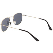 zeroUV Retro Modern Geometric Hexagon Frame Dapper Sunglasses C455 Sunglasses