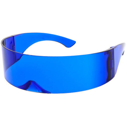zeroUV Futuristic Space Cadet Mono Lens Shield Sunglasses C471 Sunglasses