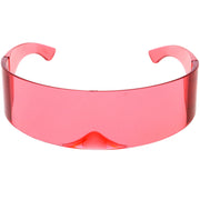 zeroUV Futuristic Retro Mirror Wrap Around Shield Sunglasses 8762 Sunglasses