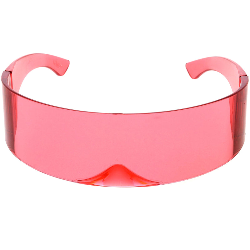 zeroUV Futuristic Retro Mirror Wrap Around Shield Sunglasses 8762 Sunglasses