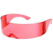 zeroUV Futuristic Retro Mirror Wrap Around Shield Sunglasses 8762 Sunglasses
