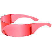 zeroUV Futuristic Retro Mirror Wrap Around Shield Sunglasses 8762 Sunglasses