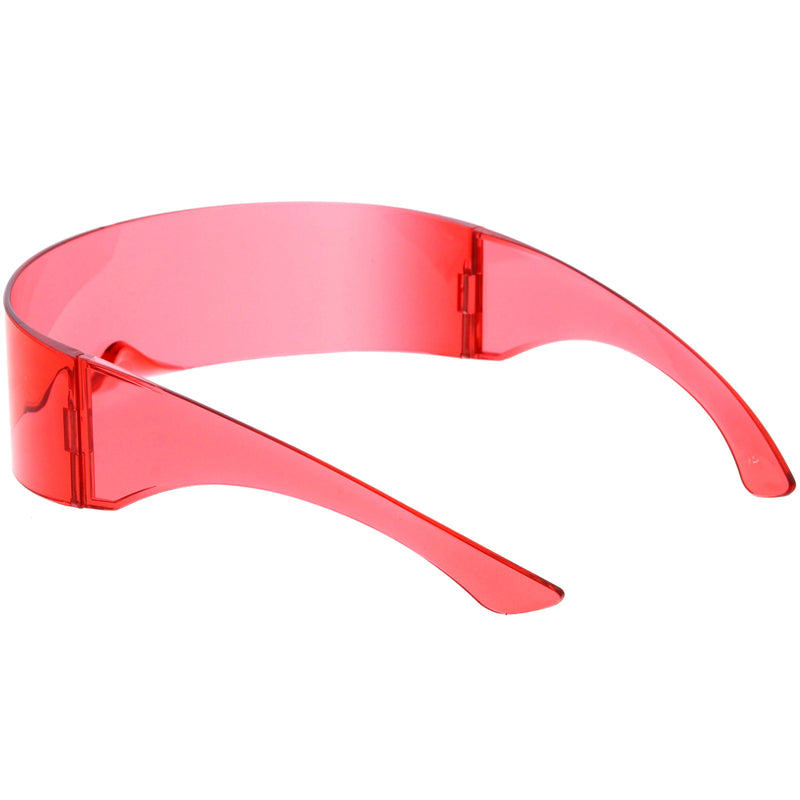 zeroUV Futuristic Retro Mirror Wrap Around Shield Sunglasses 8762 Sunglasses