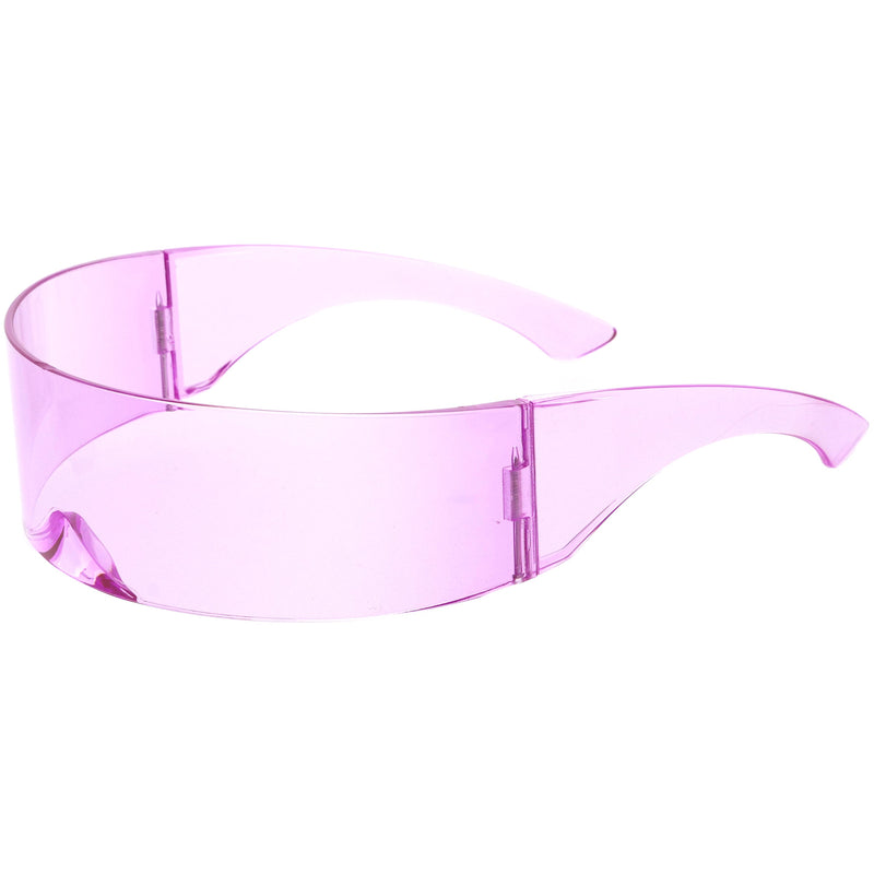 zeroUV Futuristic Retro Mirror Wrap Around Shield Sunglasses 8762 Sunglasses